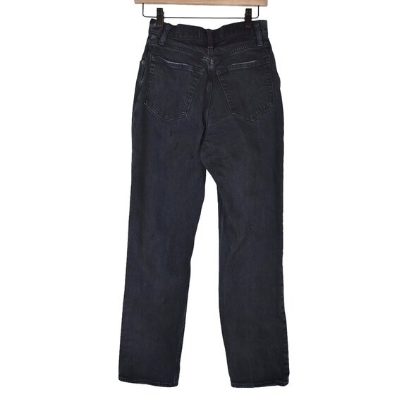 Abercrombie & Fitch Black Faded 90s Straight Curve Love Jeans Sz 26 / 2R - Picture 2 of 6